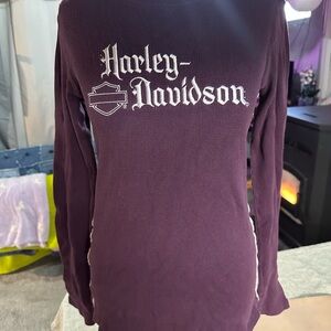 Harley-Davidson Women's Purple Long Sleeve Top